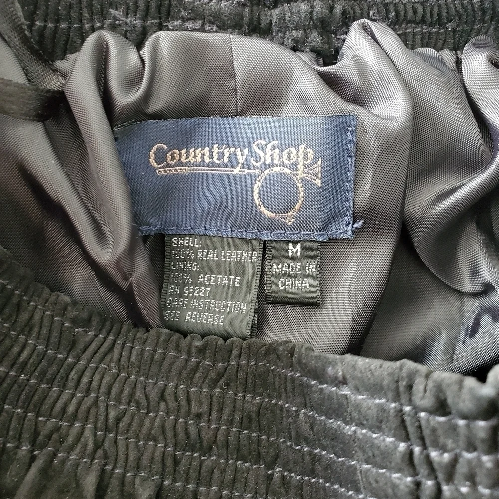 Country Shop Black Suede Pants